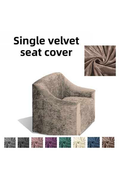 elgeyar Single Velvet Sofa - Sofa, Sofa Bed Cover and Seat Cover