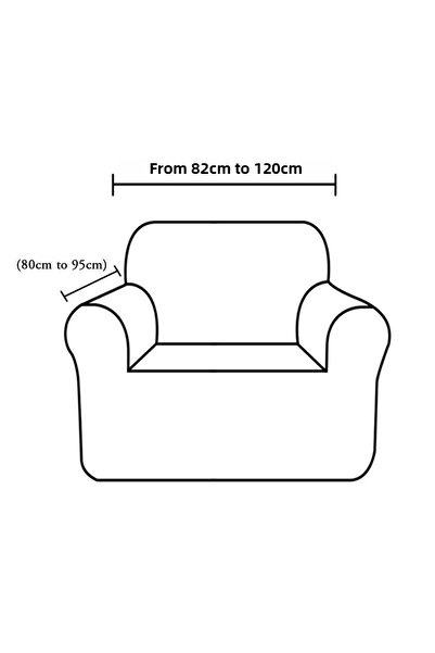Faiend Balpeteği Elastic Sofa Cover Elastic Armchair Seat Cover | Single Seat Cover