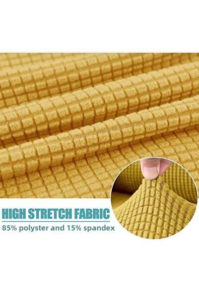 uzhanem Flexible Lycra Square Patterned Three-Person Home Textile Kotuk Cover