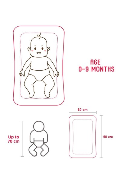 Babyhug Babyhug Dino Kingdom Print Mosquito Net Bedding Set - Navy Blue, Foldable & Portable, Cotton, 0-12M