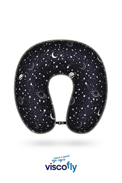 Viscofly Pernă de călătorie ortopedică Visco - Pernă pentru gât - 30*30*10 cm...