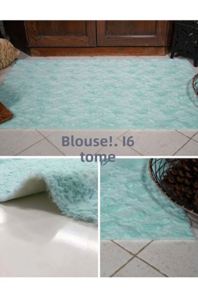 Prizma Micropost, Non-Slip, Washable, Single Bathroom Rug, Mat| Water Green -...