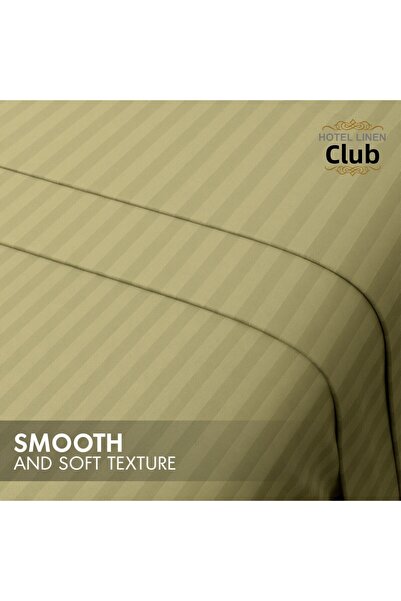 Hotel Linen Klub Queen-Striped Fitted Sheet Set - Premium and Durable Quality, Deep Pocket for a Perfect Fit