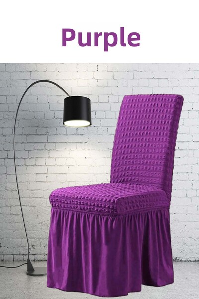 Ensari karaoğlu غطاء كرسي من القماش الملتوي، غطاء كرسي مع تنانير