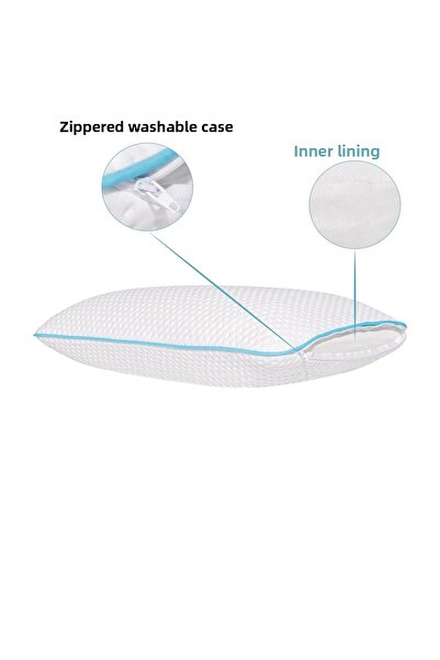 Viscofoam High Neck Support Orthopedic Pillow Chubby Visco Pillow - 59x39x15.5cm