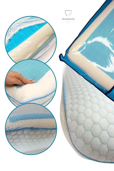 Akestoria Med 70x40x12 cm Pernă Classic Visco Gel - P-008
