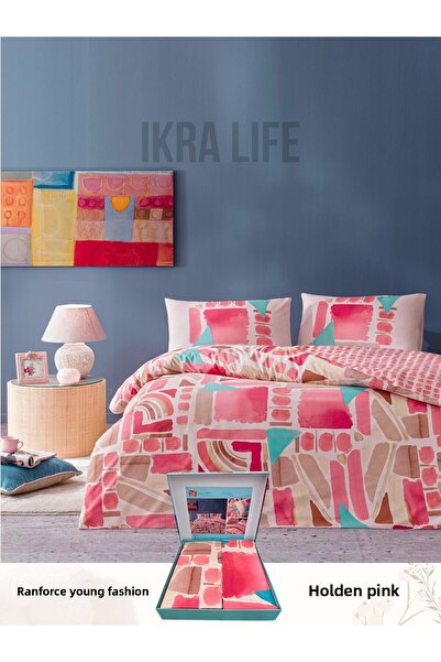 Taç Holden Pink Ranforce Youth Fashion Double Duvet Cover Set