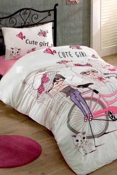 Taç Set cuvertură de pilota unică Cute Girls Ranforce