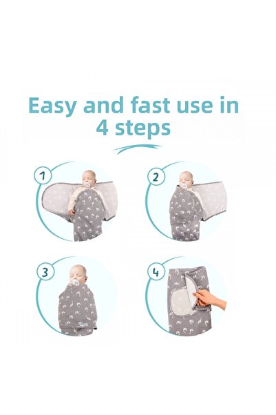 Sevi Bebe 0 -3 MONTHS Patterned New Season Swaddle 100% Cotton - NEW