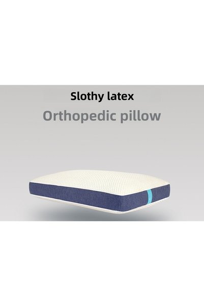 Sloth Bedding Natural Latex Hypoallergenic Side and Back Orthopedic Pillow 40x60
