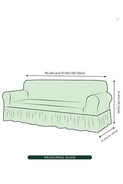 Bright Home Canapea Bürümcük, canapea, husă canapea extensibilă, cu fustă elastică, flexibilă, pentru 3 locuri