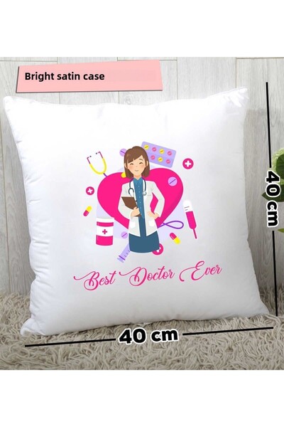 Hedizu Best Doctor Ever Women's Doctor Gift Pillow