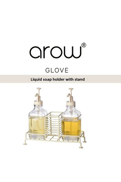 AROW Liquid Soap Dispenser Set with Glove Stand