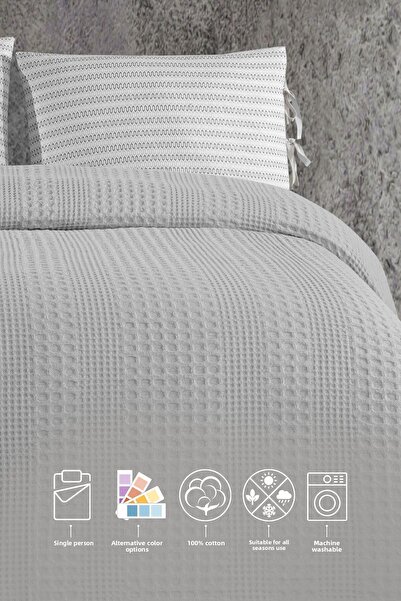 Elart Silvia Single Pique (160X240 cm) Gray