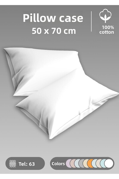 MonoHome 2 Pieces Pillow Case Premium 100% Cotton 63 Wire Special Production ...