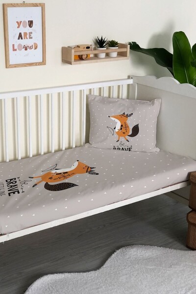 Evmila Fox Patterned Velvet Decorative Baby & Kids Bedspread