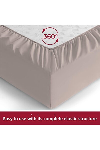 by ballı biocotton Luks 100% Cotton Biocotton - Elastic Single/double/king Size/baby Bedsheet Combed Cotton