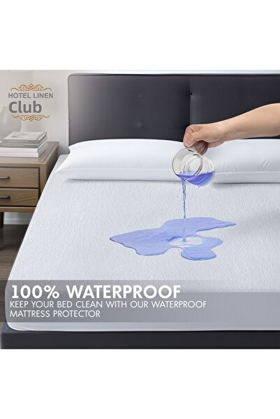 Hotel Linen Klub Cotton-Terry Waterproof Mattress Protector