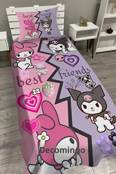 dekomingo Best Friends Kuromi My Melody Baby and Child Base Pique Set