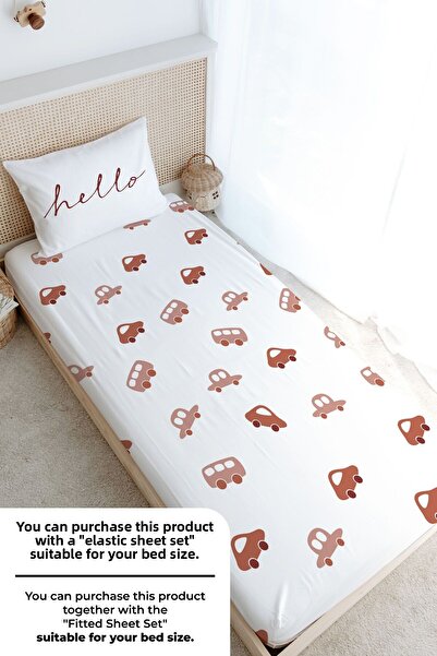 Tuğba Kuğu Vintage Car Single Duvet Cover Set - Iconic Series (160X220)