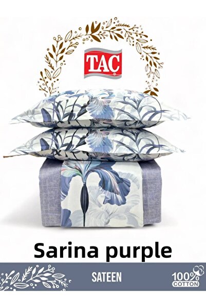 Taç طقم غطاء لحاف فردي من الساتان على شكل تاج - 160x200