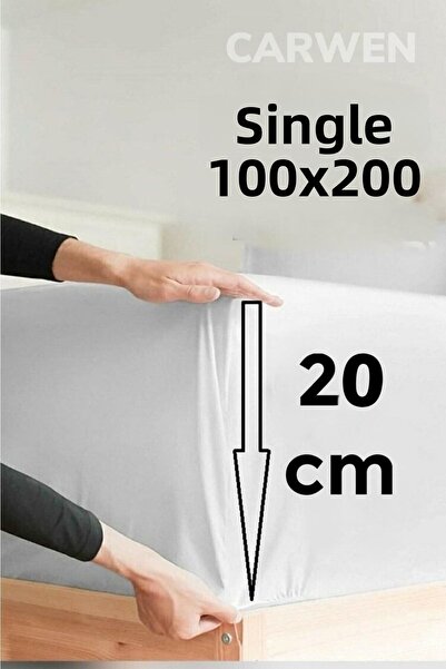 CARWEN TEKSTİL Set de cearșafuri unice din țesătură de bumbac Ranforce