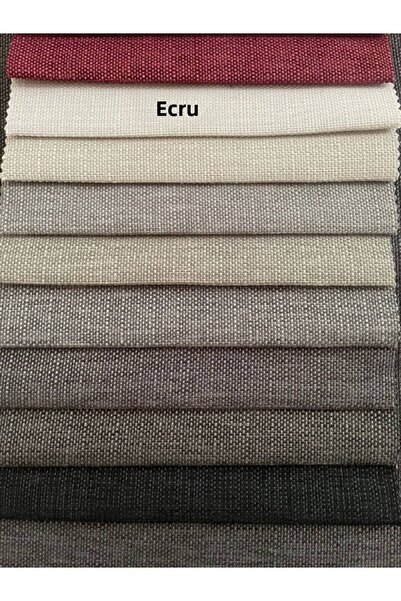 MebelPort Curtain Linen Look Zippered Throw Pillow Cover - 2 Pieces 50X50 30X50 cm