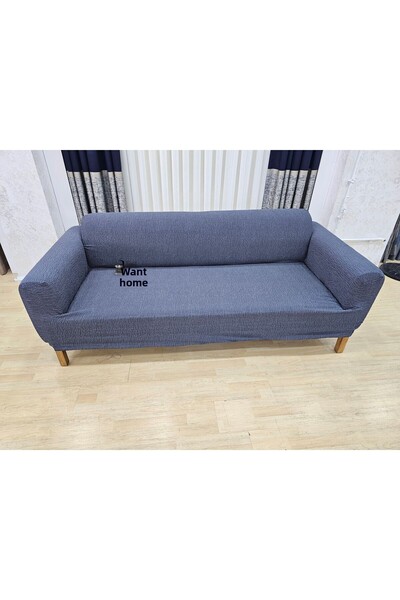 Rişte Home Calitate standard jacquard semi-acoperit 1 buc 3 locuri model tijă husă scaun cauciuc, husă