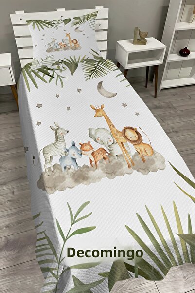 dekomingo Tropical Animals on the Cloud Baby and Child Base Pique Set