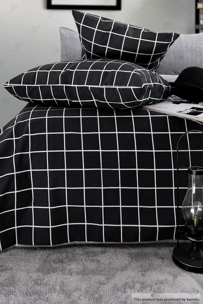 XAMANTHA Single Duvet Cover Set - Elastic and Luxurious, Cotton Duvet Cover Set