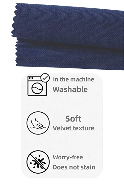 PerdeYap1980 Față de masă texturată din catifea albastră Parlament - 31