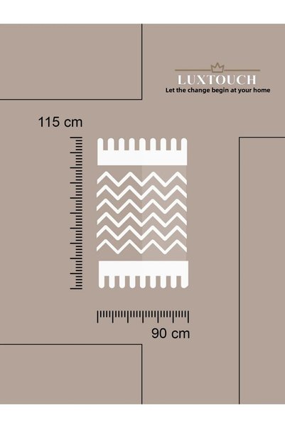 Lux Touch Husă pentru fotoliu Liva Pompom Negru 1 bucată 115x90 cm șal pentru fotoliu cu ciucuri