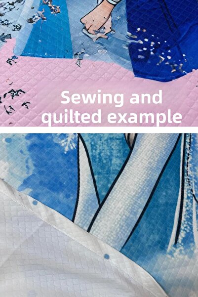 dekomingo Rainbow Elsa Anna Baby and Kids Base Pique Set