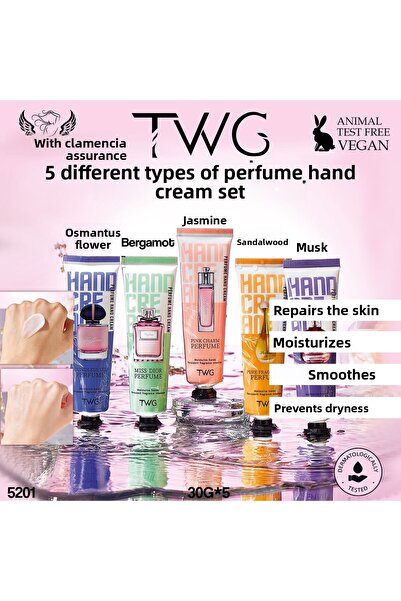 twg مجموعة كريمات اليد المعطرة 30 جرام*5