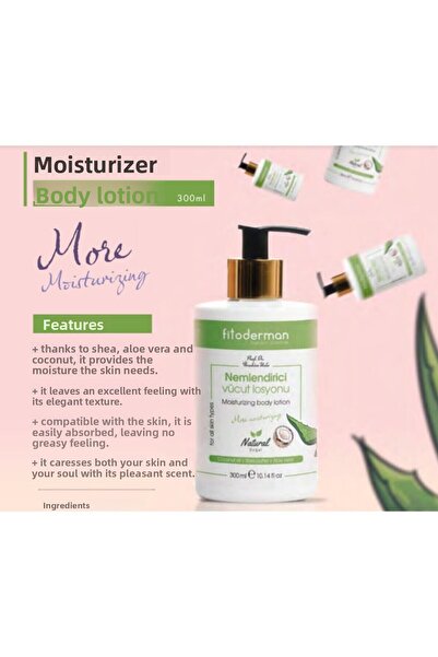 Fitoderman لوشن مرطب طبيعي للجسم 300 مل