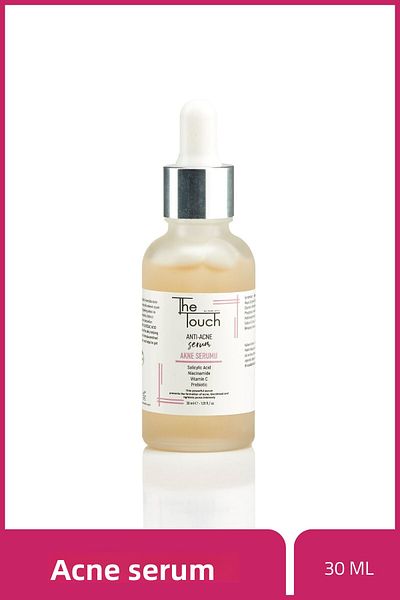 The Touch By Seda Altın Acne Serum - Anti Acne Serum with Salicylic Acid, Niacinamide, Prebiotic, and Vitamin C 30 ml
