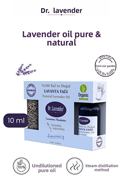 Dr.Lavender عطر زيت اللافندر وبذور اللافندر - 10 مل مجموعة ديكور هدية