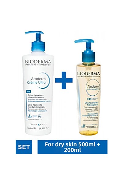 Bioderma - Atoderm Cream Ultra 500 ml Atoderm Shower Oil 200 ml
