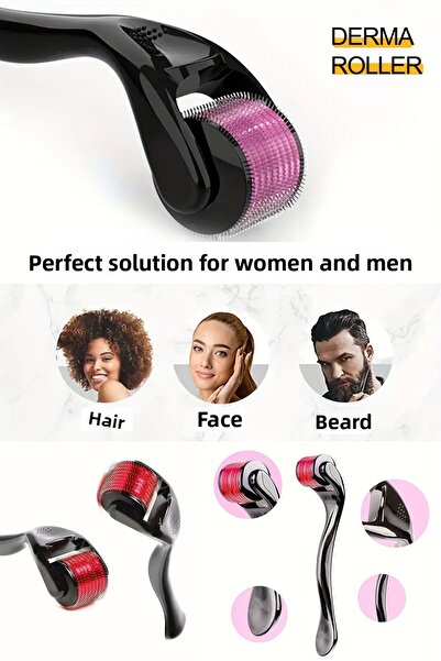 Nactumu أسطوانة مايكرو إبر من التيتانيوم 540 للعناية ببشرة الوجه، أسطوانة ماي...