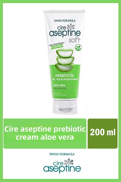 CIRE ASEPTINE 200 ml Prebiotic Aloe Vera Hand Face and Body Cream