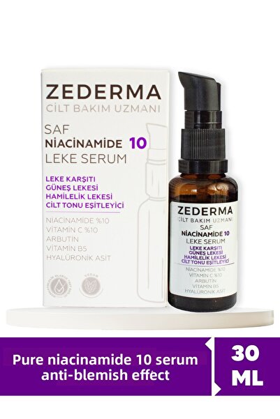 ZEDERMA مصل النياسيناميد النقي 10 للعيوب ومعادلة لون البشرة