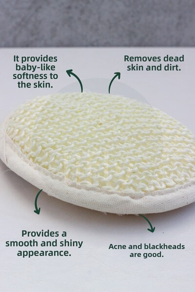 lifly ألياف اليقطين الطبيعية حليب الحمار والعسل - صابون مستخلص الأرز - ألياف السيزال للوجه والجسم - مجموعة صابون ألياف اليقطين