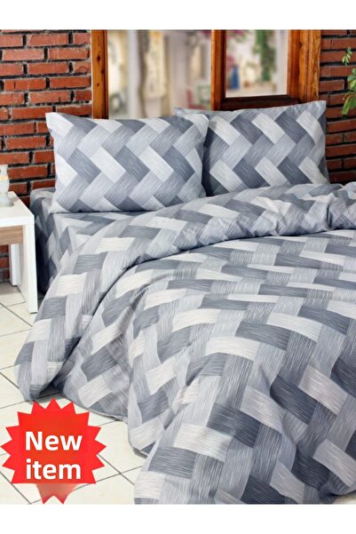 Lotusline Wicker Grey Single Duvet Cover Set