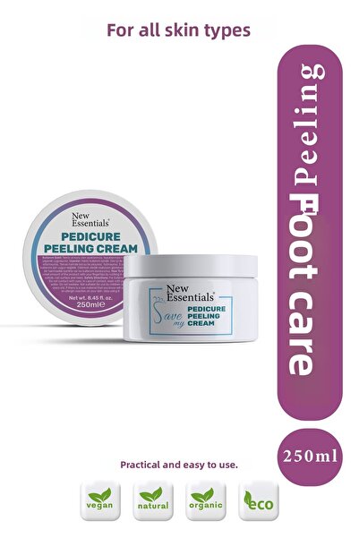 New Essentials كريم التقشير بيديكير 250 مل - تقشير وتنشيط وتنعيم العناية بالقدم