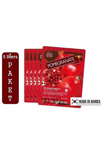 May Island 5-Piece Korean Face Mask with Pomegranate Extract - Effective and ...