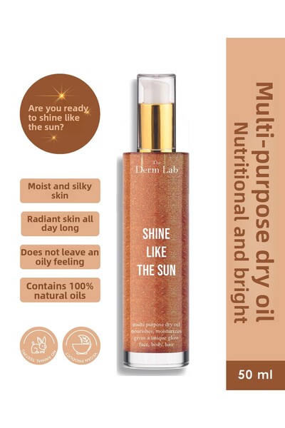 The Derm Lab Shine Like the Sun Sparkling Hair and Body Oil