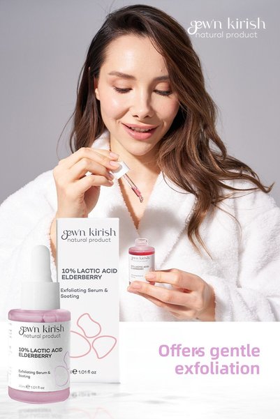 Gewn Kirish 10% Lactic Acid Elderberry - Gentle Exfoliation Presents 30 ml