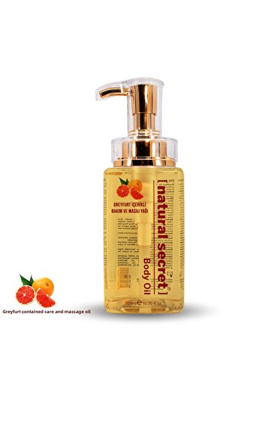 Natural Secret زيت العناية والتدليك بمحتوى جريب فروت / زيت جريب فروت للتدليك ...