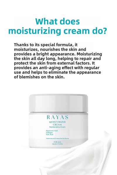 RAYAS Moisturizing Body and Face Cream with Collagen and Hyaluronic Acid Extract 50 ml