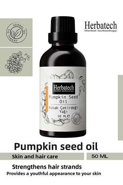 Herbatech Natural Pumpkin Seed Oil - Anti-Hair Loss Hair and Skin Care Oil 50 ml